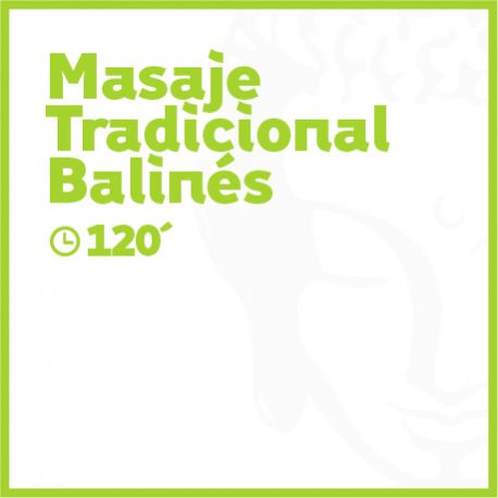 Masaje Tradicional Balinés - 120 minutos